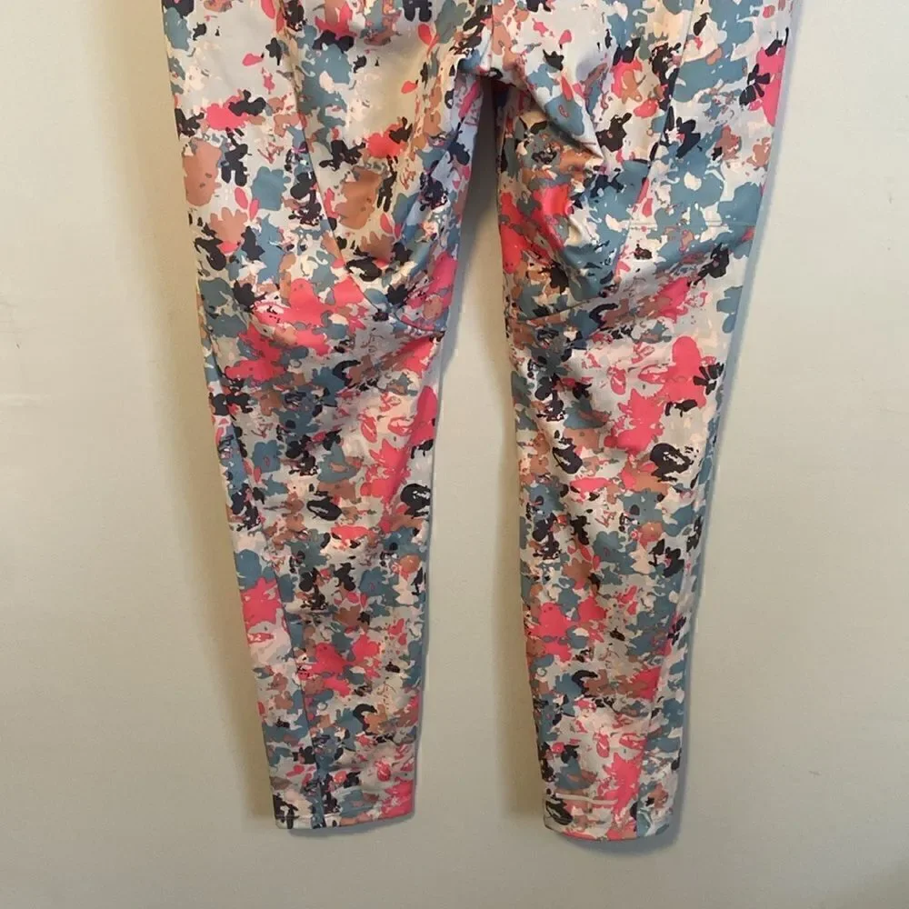 The North Face Kids Pink & Blue Girls On The Mountain Tight Leggings Size XL NWT